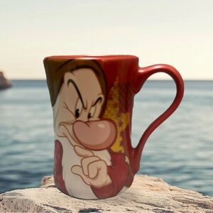 Disney Red and White Grumpy  Ceramic Mug